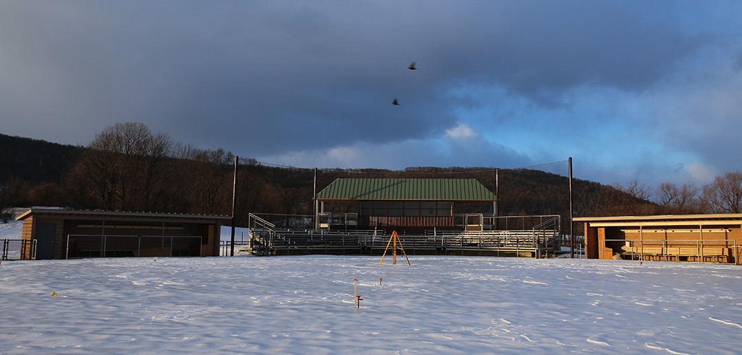 Softball ready for play on a new field