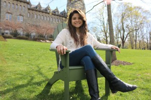Gladys Castellon, '17, a philosophy and political science major, is a member of the Yemaya Chapter of Mu Sigma Upsilon Sorority, Inc. Mu Sigma Upsilon, established in 1981, is the first multicultural Greek lettered organization in the nation. (Toni Isreal/B&W photo)