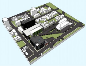 A rendering of one of the proposed parking plans. (Courtesy of the Bethlehem Parking Authority)