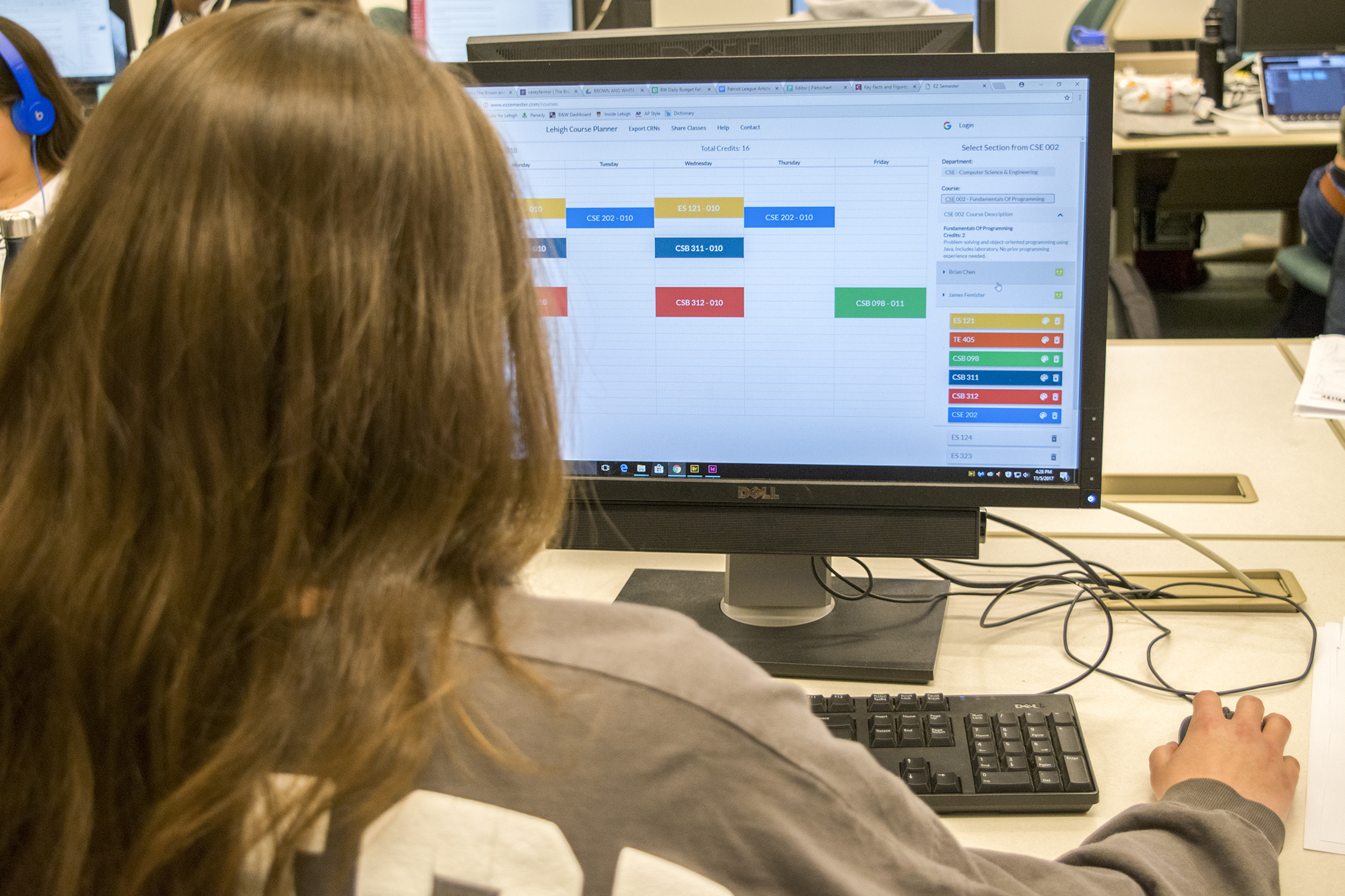 Students create websites to help with class scheduling - The Brown and White