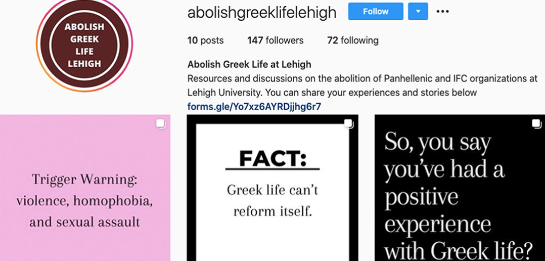 Abolish Greek Life movement hits Lehigh’s campus