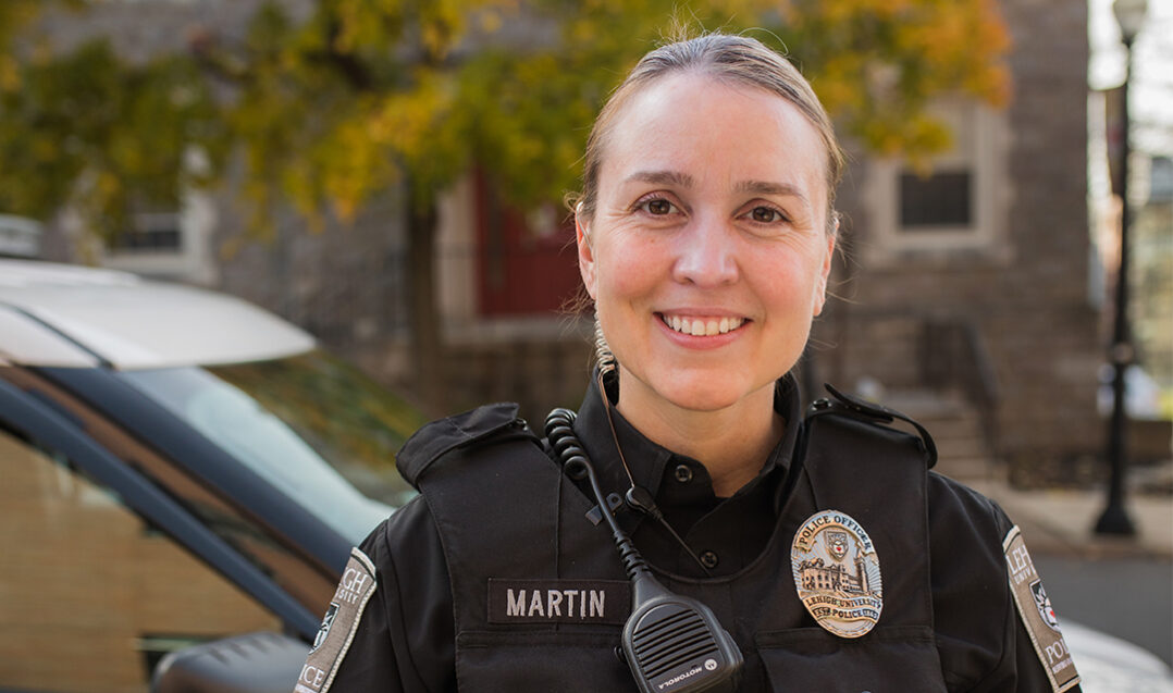LUPD Officer Lora Martin recognized for exceptional service to the Lehigh community