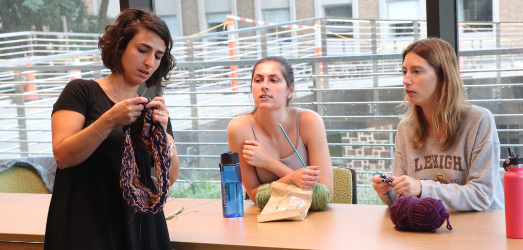 Knit 2gether group weaves therapy into action
