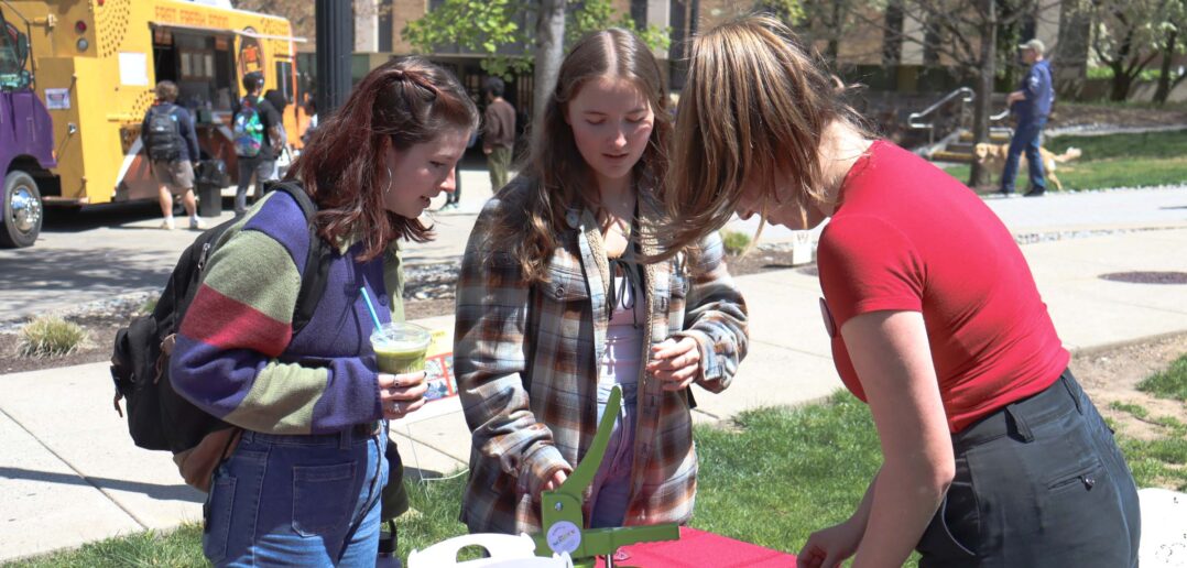 Students rally for environmental action on campus
