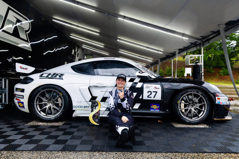 Anna Cecchi, ’29 shifts into gear as competitive race car driver